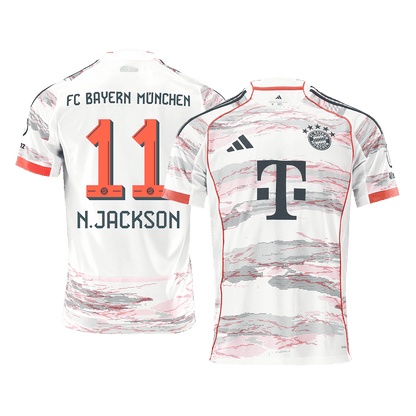 Camiseta N.JACKSON #11 Bayern Munich 2025/26 Segunda Equipación - Versión Hincha