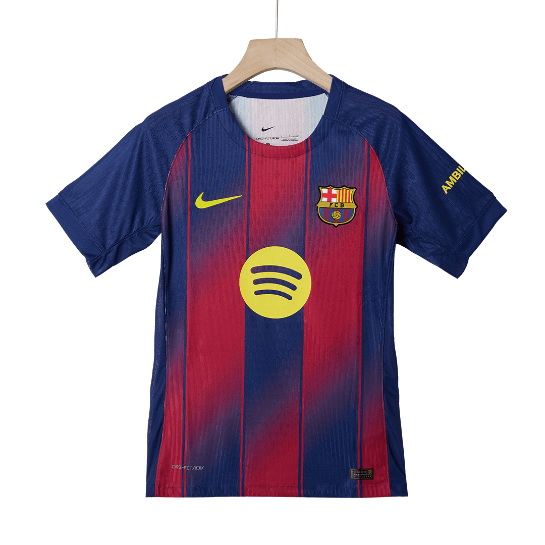 UCL Camiseta Auténtica KOUNDE #23 Barcelona 2025/26 Primera Equipación -Versión Jugador