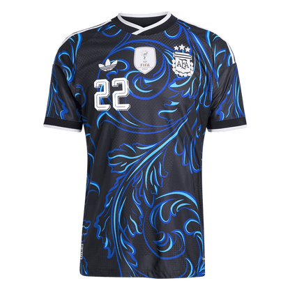Camiseta Auténtica L. MARTÍNEZ #22 Argentina 2026 Segunda Equipación Copa del Mundo -Versión Jugador