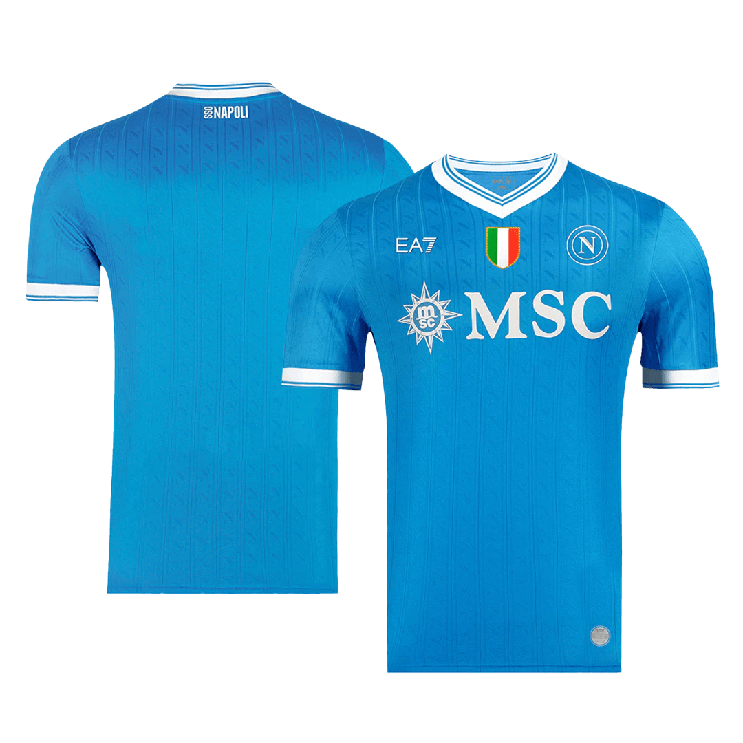 Camiseta Auténtica Napoli 2025/26 Primera Equipación-Versión Jugador-Camisetas Pasion Shop
