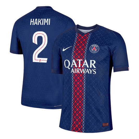 Camiseta Auténtica HAKIMI #2 PSG 2025/26 Primera Equipación -Versión Jugador