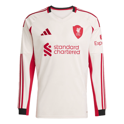 Camiseta Manga Larga Liverpool 2025/26 Segunda Equipación-Versión Hincha