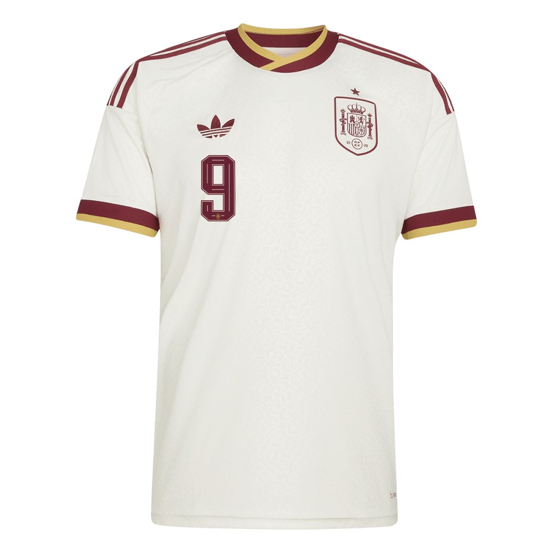 Camiseta GAVI #9 Spain 2026 Segunda Equipación Copa del Mundo - Versión Hincha