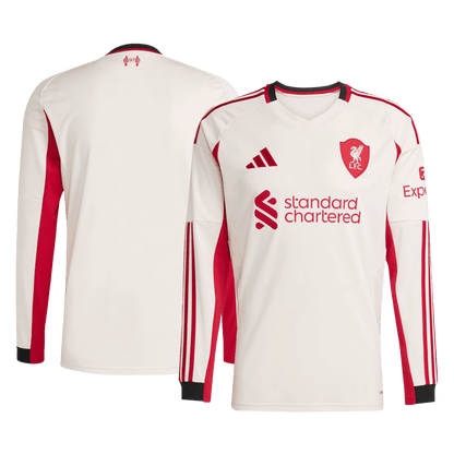 Camiseta Manga Larga Liverpool 2025/26 Segunda Equipación-Versión Hincha