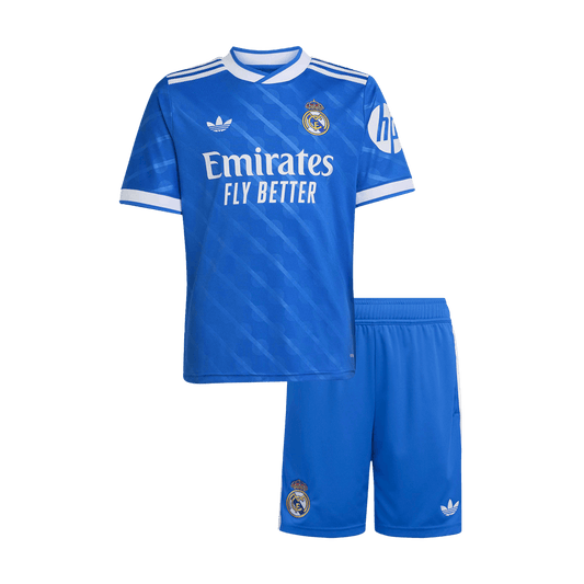 Conjunto Infantil Real Madrid 2025/26 Tercera Equipación-Camisetas Pasion Shop