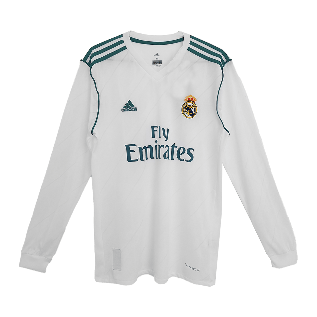 Retro 2017/18 Real Madrid Primera Equipación Manga Larga