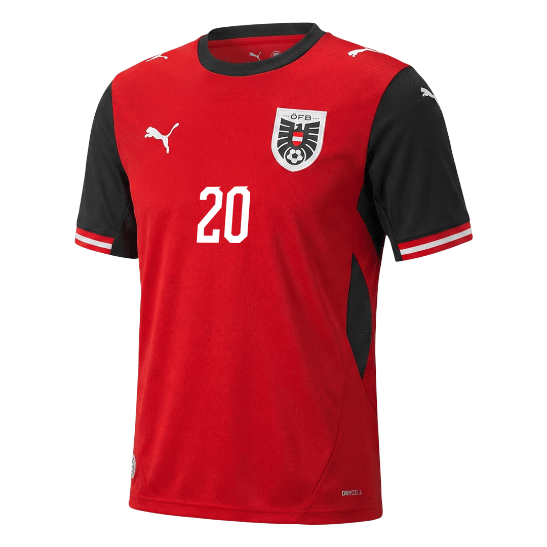 Camiseta LAIMER #20 Austria 2026 Primera Equipación Copa del Mundo - Versión Hincha