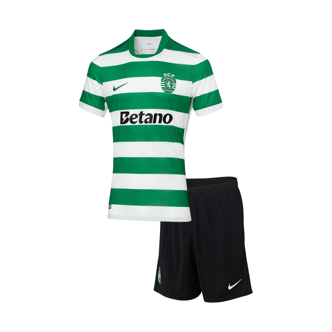 Conjunto Infantil Sporting CP 2025/26 Primera Equipación