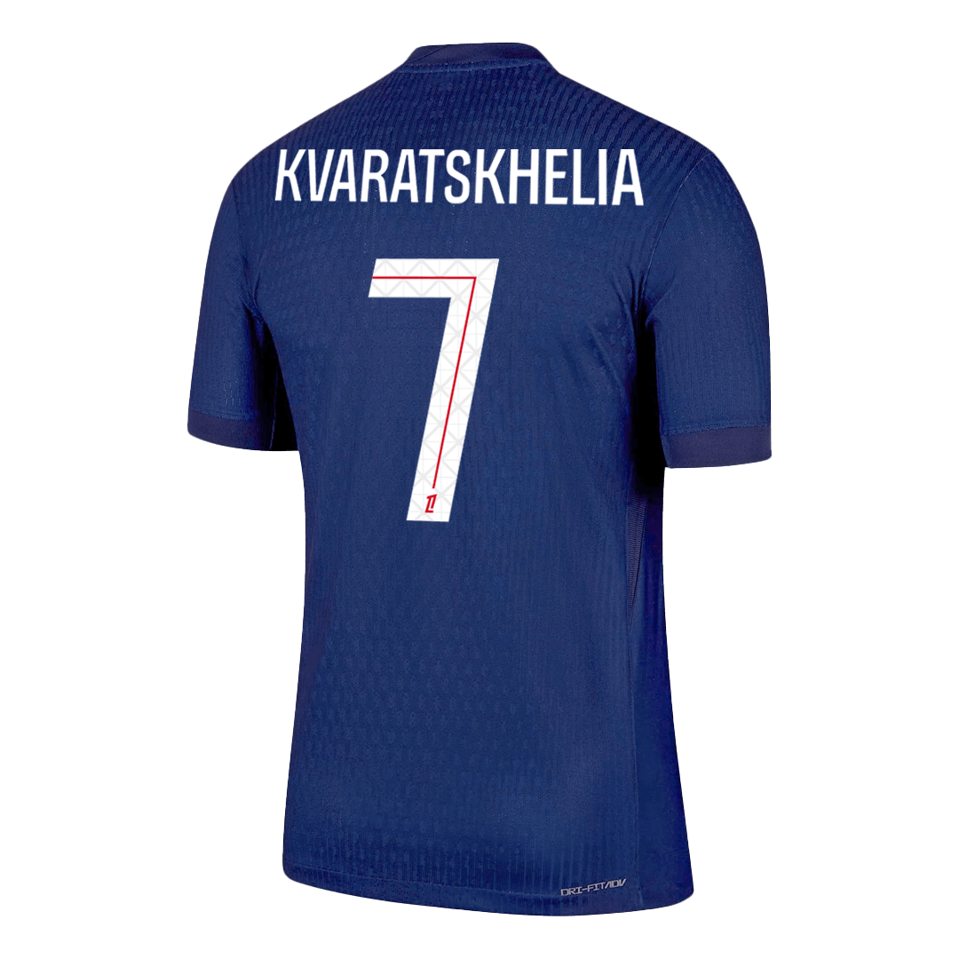 Camiseta Auténtica KVARATSKHELIA #7 PSG 2025/26 Primera Equipación-Versión Jugador