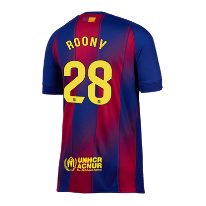 Calidad Premium Camiseta ROONY #28 Barcelona 2025/26 Primera Equipación -Versión Hincha
