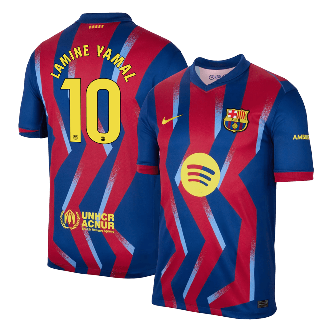 Camiseta LAMINE YAMAL #10 Barcelona 2025/26 Cuarta Equipación - Versión Hincha
