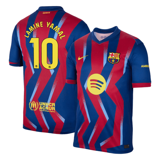 Camiseta LAMINE YAMAL #10 Barcelona 2025/26 Cuarta Equipación - Versión Hincha