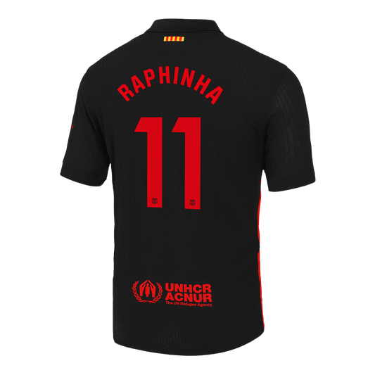 Camiseta RAPHINHA #11 Barcelona 2024/25 Segunda Equipación - Versión Jugador