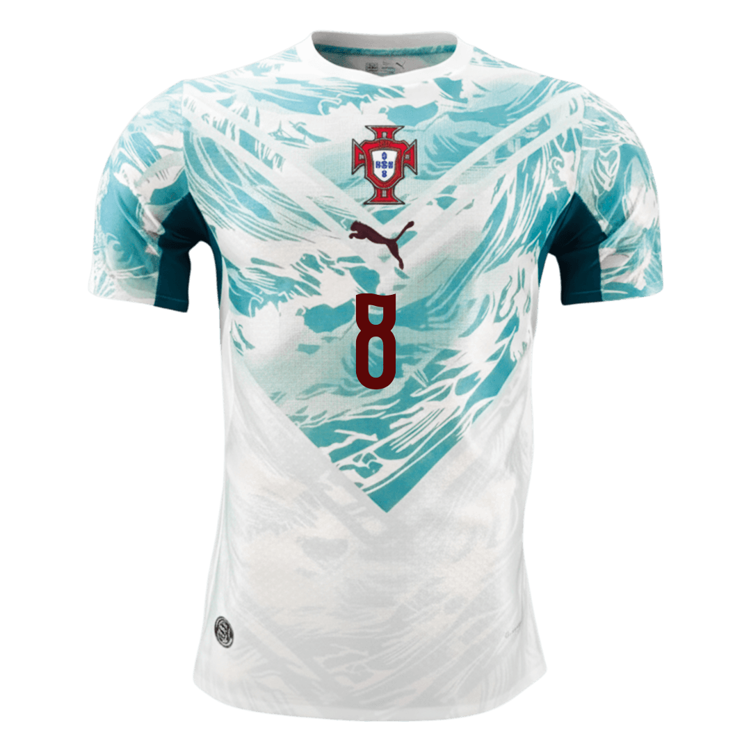 Camiseta Auténtica B.FERNANDES #8 Portugal 2026 Segunda Equipación Copa del Mundo -Versión Jugador