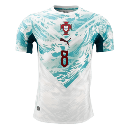 Camiseta Auténtica B.FERNANDES #8 Portugal 2026 Segunda Equipación Copa del Mundo -Versión Jugador