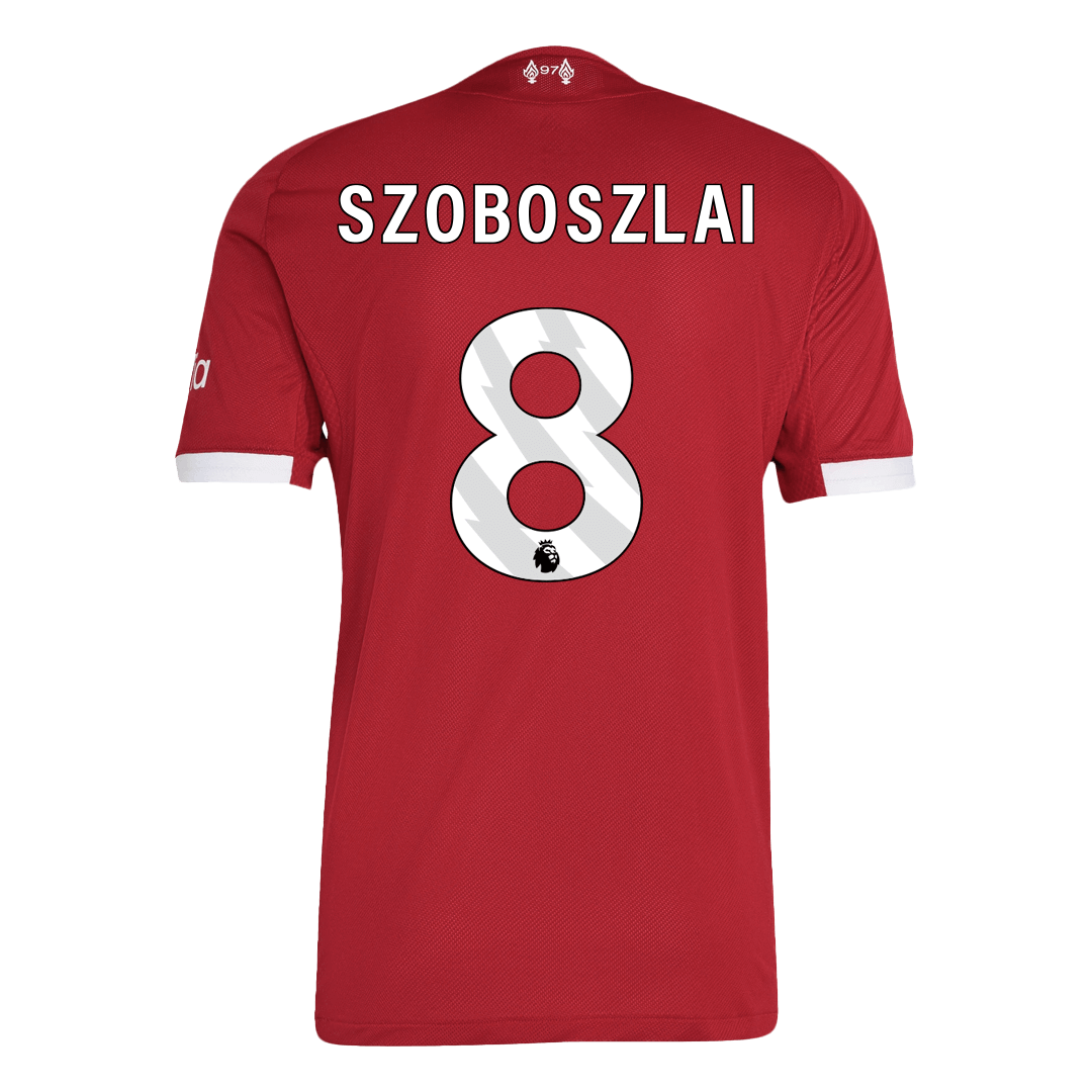Camiseta Auténtica SZOBOSZLAI #8 Liverpool 2025/26 Primera Equipación -Versión Jugador