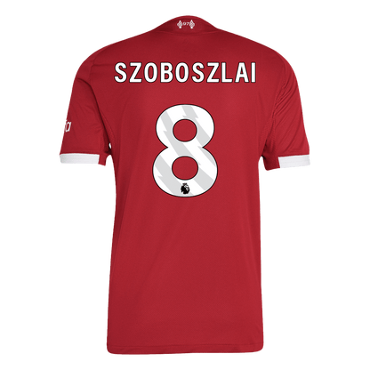Camiseta Auténtica SZOBOSZLAI #8 Liverpool 2025/26 Primera Equipación -Versión Jugador