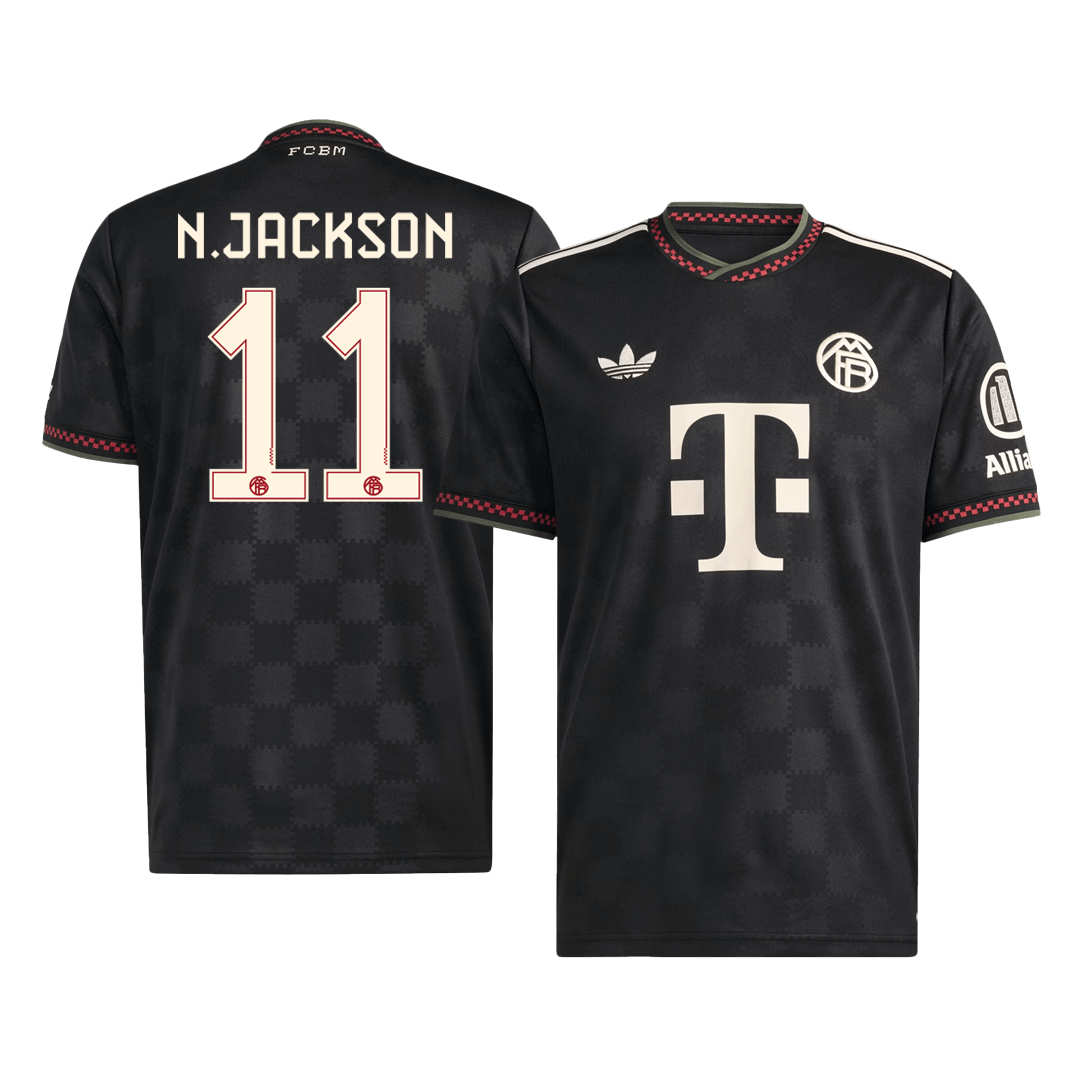 Camiseta N.JACKSON #11 Bayern Munich 2025/26 Tercera Equipación - Versión Hincha