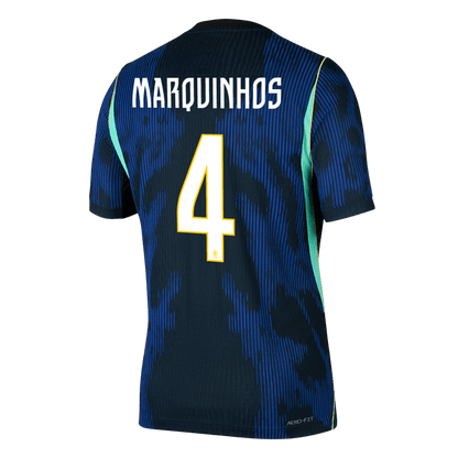 Camiseta Auténtica MARQUINHOS #4 Brazil 2026 Segunda Equipación Copa del Mundo -Versión Jugador