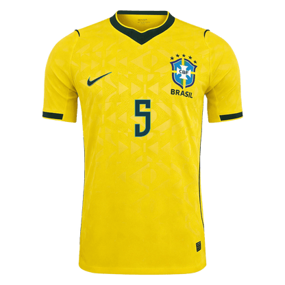 Camiseta Auténtica CASEMIRO #5 Brazil 2026 Primera Equipación Copa del Mundo -Versión Jugador