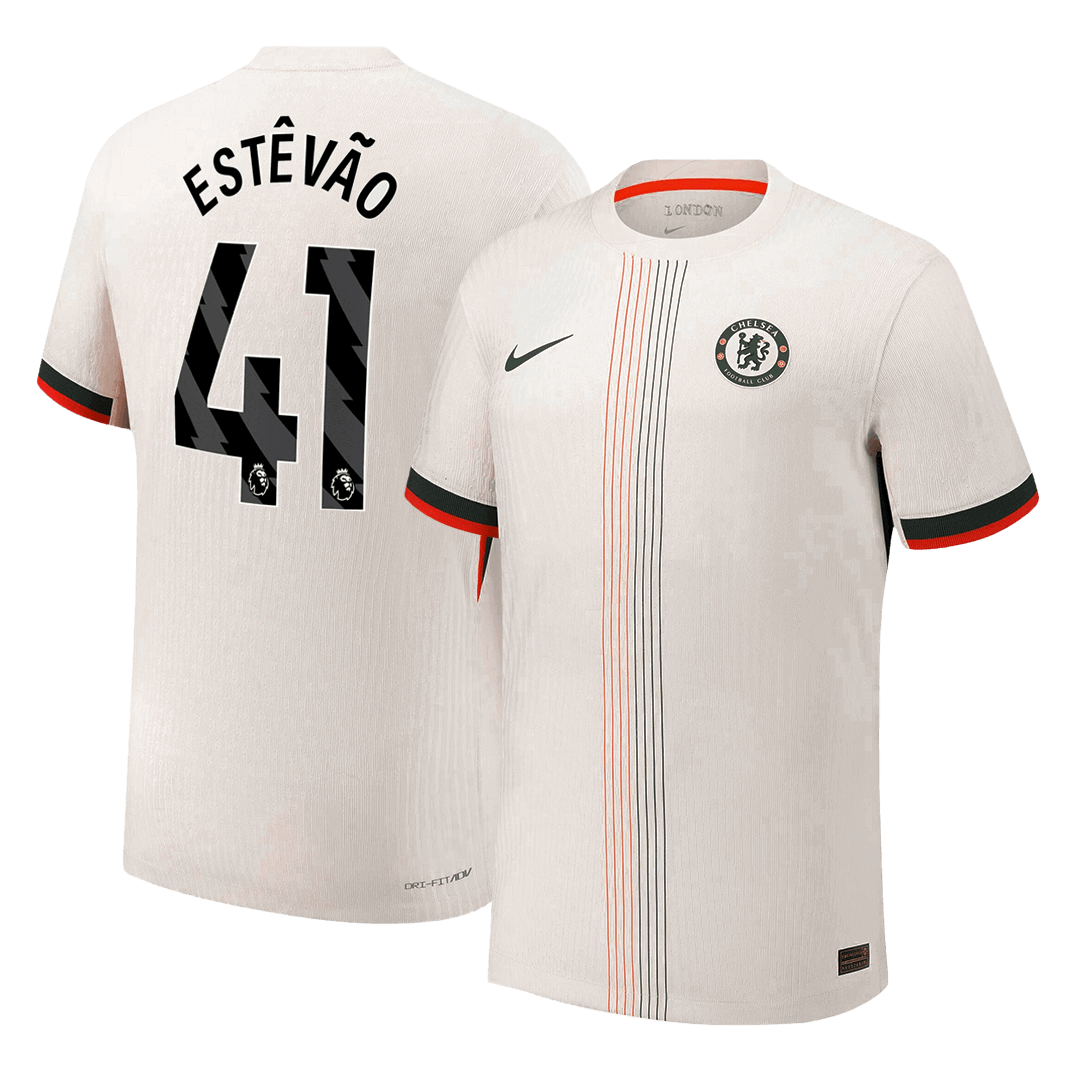 Camiseta Auténtica ESTÊVÃO #41 Chelsea 2025/26 Segunda Equipación -Versión Jugador