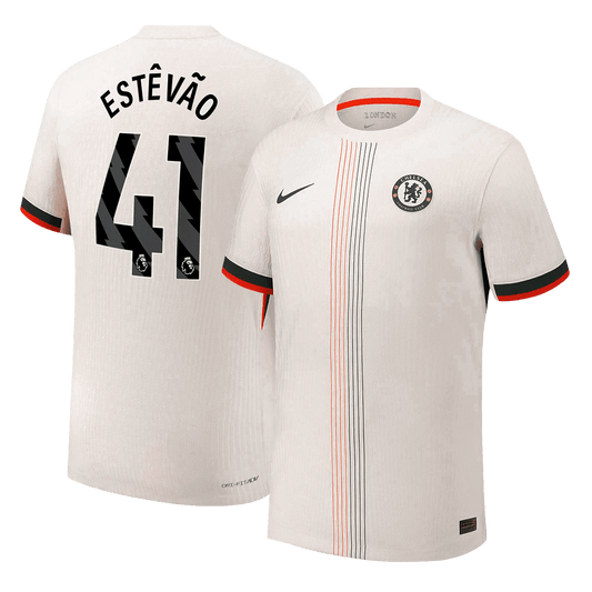 Camiseta Auténtica ESTÊVÃO #41 Chelsea 2025/26 Segunda Equipación -Versión Jugador