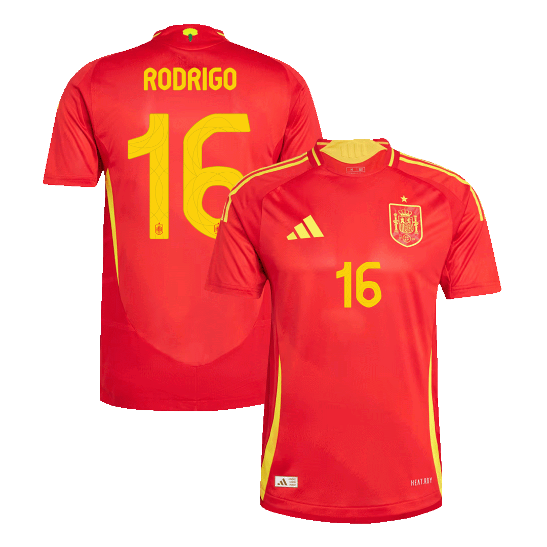 Camiseta Auténtica RODRIGO #16 Spain 2024 Primera Equipación -Versión Jugador