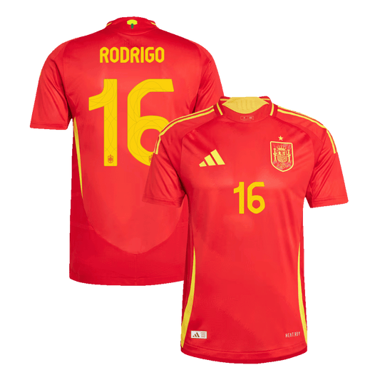 Camiseta Auténtica RODRIGO #16 Spain 2024 Primera Equipación -Versión Jugador