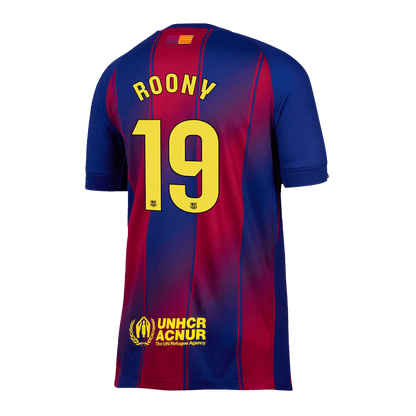 Calidad Premium Camiseta ROONY #19 Barcelona 2025/26 Primera Equipación -Versión Hincha