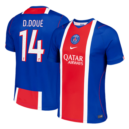 Camiseta D.DOUÉ #14 PSG 2026/27 Primera Equipación - Versión Hincha