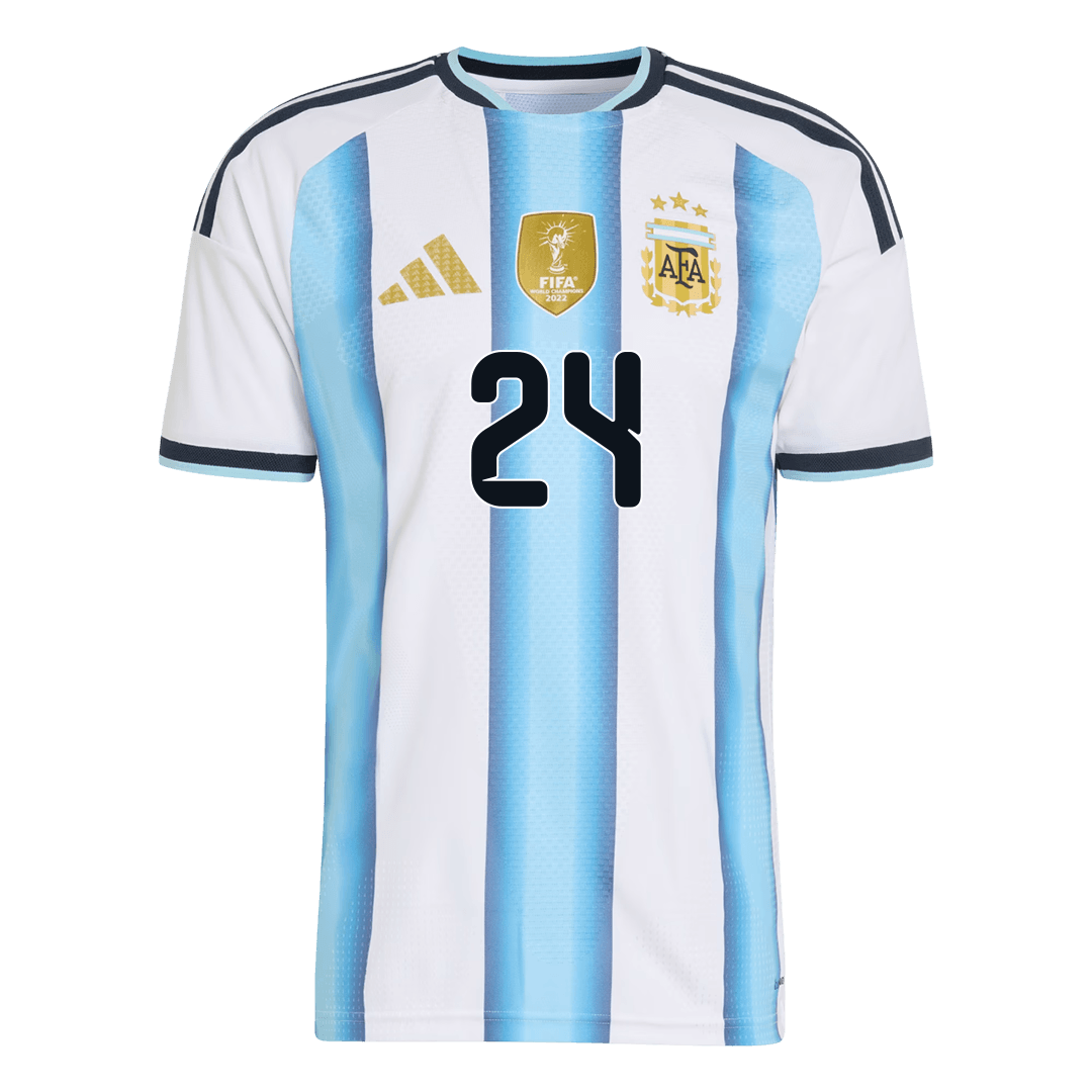 Camiseta Auténtica E. FERNÁNDEZ #24 Argentina 2026 Primera Equipación Copa del Mundo -Versión Jugador