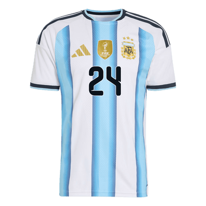 Camiseta Auténtica E. FERNÁNDEZ #24 Argentina 2026 Primera Equipación Copa del Mundo -Versión Jugador