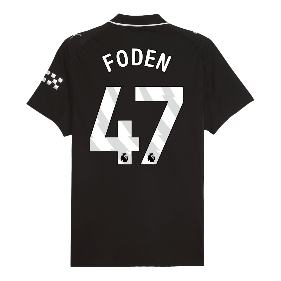 Camiseta Auténtica FODEN #47 Manchester City 2025/26 Segunda Equipación-Versión Jugador