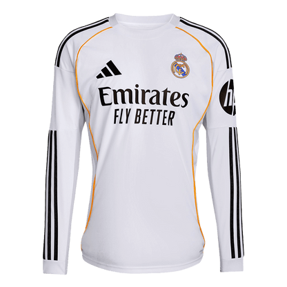 Camiseta Manga Larga Real Madrid 2025/26 Primera Equipación-Versión Hincha