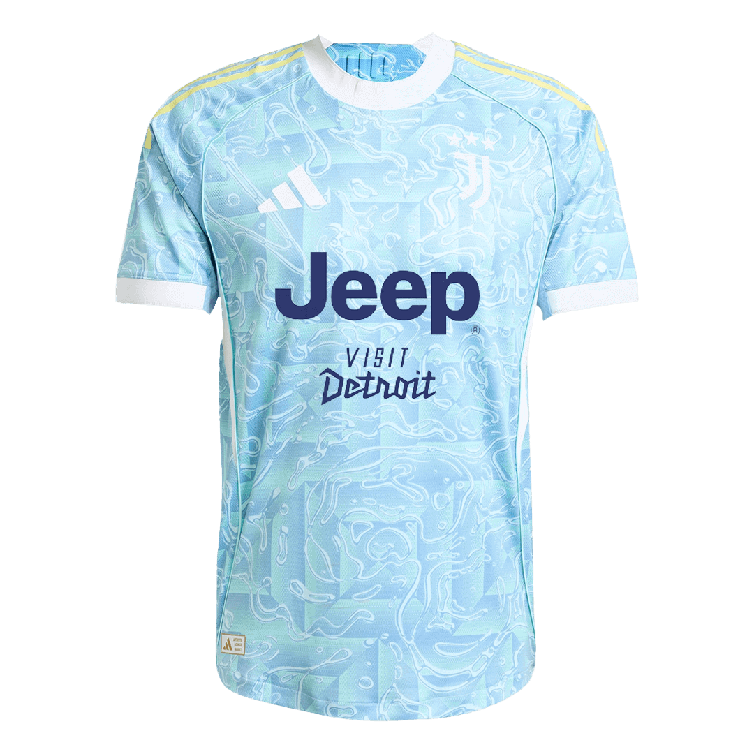 Camiseta Auténtica KALULU #15 Juventus 2025/26 Segunda Equipación -Versión Jugador