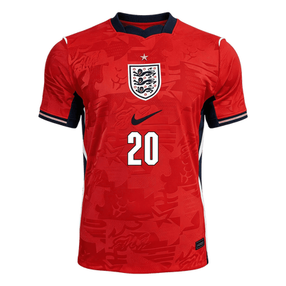 Camiseta PALMER #20 England 2026 Segunda Equipación Copa del Mundo - Versión Hincha