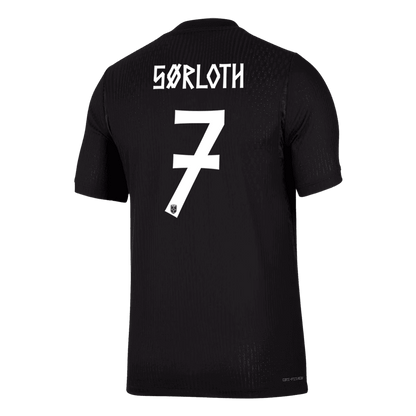 Camiseta Auténtica SØRLOTH #7 Norway 2026 Segunda Equipación Copa del Mundo -Versión Jugador