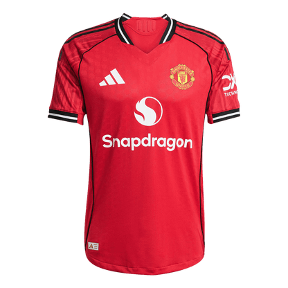 Camiseta Auténtica B.FERNANDES #8 Manchester United 2025/26 Primera Equipación-Versión Jugador