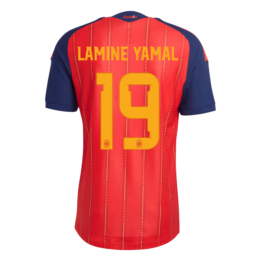 Camiseta Auténtica LAMINE YAMAL #19 Spain 2026 Primera Equipación Copa del Mundo -Versión Jugador