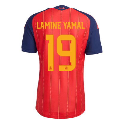 Camiseta Auténtica LAMINE YAMAL #19 Spain 2026 Primera Equipación Copa del Mundo -Versión Jugador