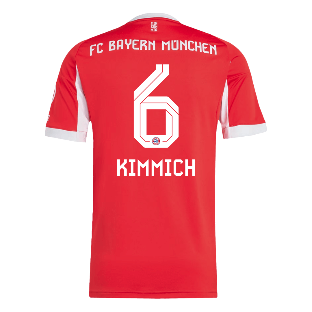 Calidad Premium Camiseta KIMMICH #6 Bayern Munich 2025/26 Primera Equipación -Versión Hincha