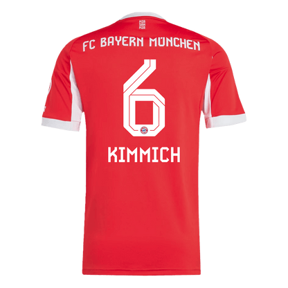 Calidad Premium Camiseta KIMMICH #6 Bayern Munich 2025/26 Primera Equipación -Versión Hincha