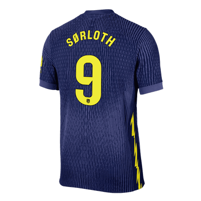Camiseta Auténtica SØRLOTH #9 Atletico Madrid 2025/26 Segunda Equipación -Versión Jugador