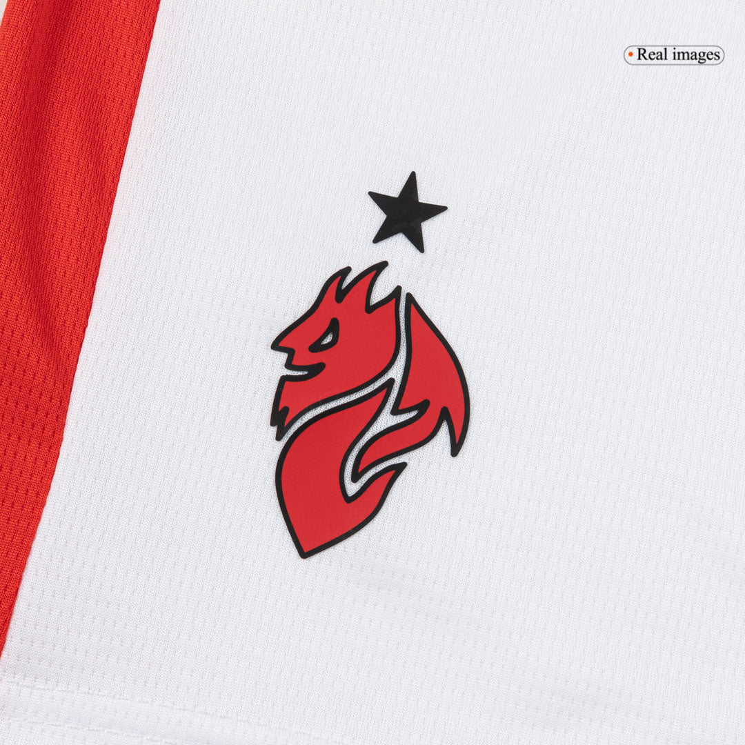 Conjunto Infantil Completo AC Milan 2025/26 Segunda Equipación Kids