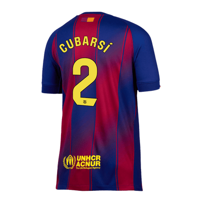 Camiseta CUBARSÍ #2 Barcelona 2025/26 Primera Equipación-Versión Hincha