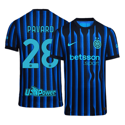 Camiseta Auténtica PAVARD #28 Inter Milan 2025/26 Primera Equipación -Versión Jugador