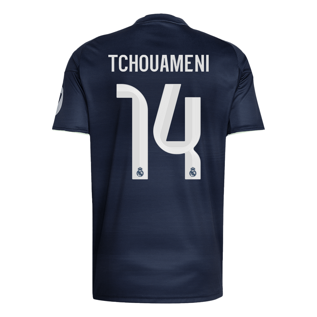 Calidad Premium Camiseta TCHOUAMENI #14 Real Madrid 2025/26 Segunda Equipación - Versión Hincha