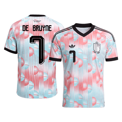 Camiseta DE BRUYNE #7 Belgium 2026 Segunda Equipación Copa del Mundo - Versión Hincha
