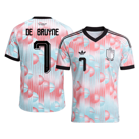 Camiseta DE BRUYNE #7 Belgium 2026 Segunda Equipación Copa del Mundo - Versión Hincha