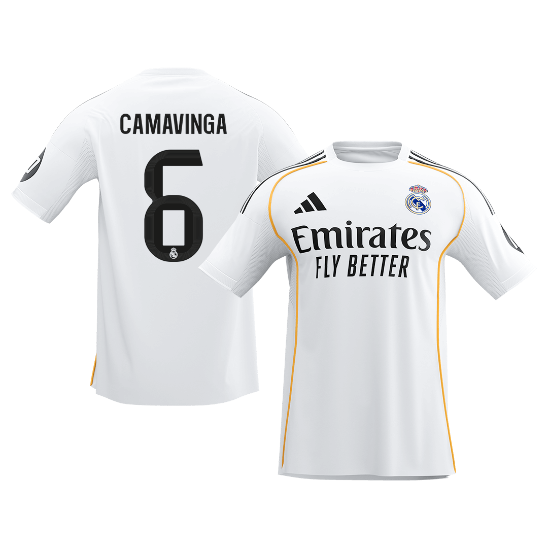 Calidad Premium Camiseta CAMAVINGA #6 Real Madrid 2025/26 Primera Equipación -Versión Hincha